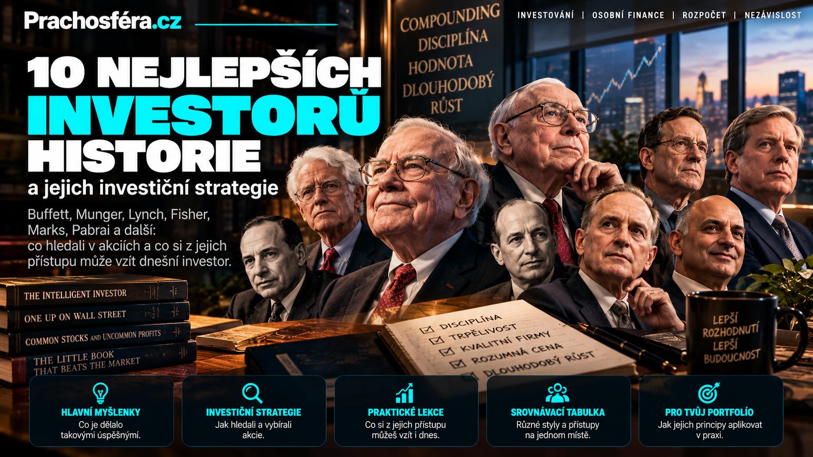 10 nejlepších investorů historie a jejich investiční strategie